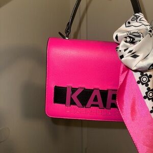Karl Lagerfeld Vibrant Pink Crossbody Bag